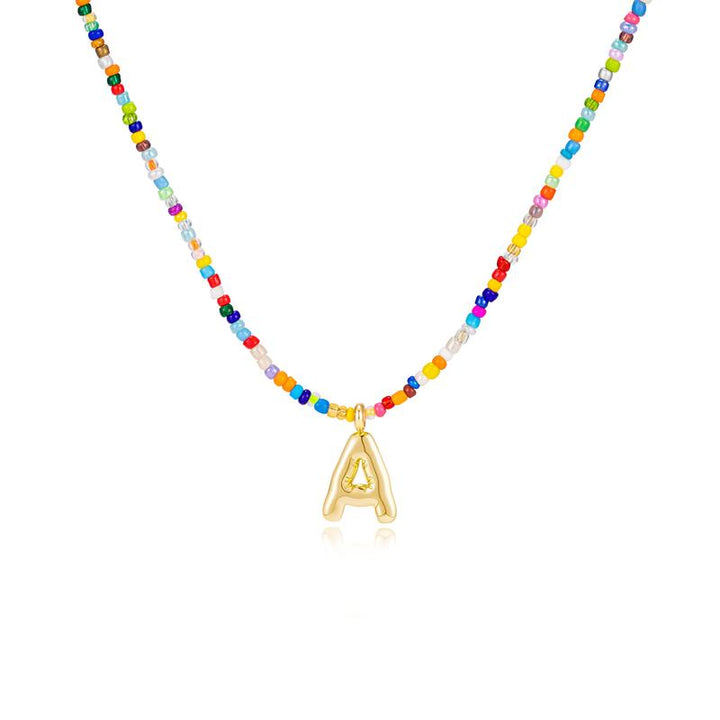 The Colorful Letter Necklace new
