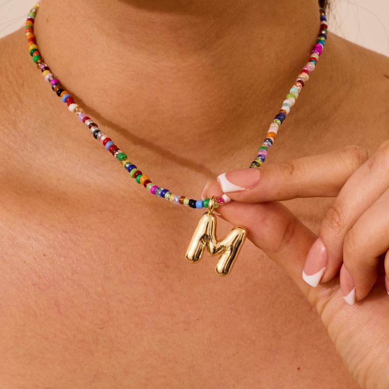 The Colorful Letter Necklace new