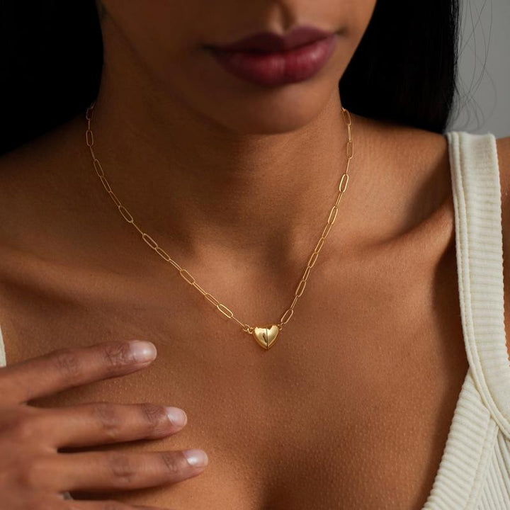 Magnetic Heart Pendant Necklace