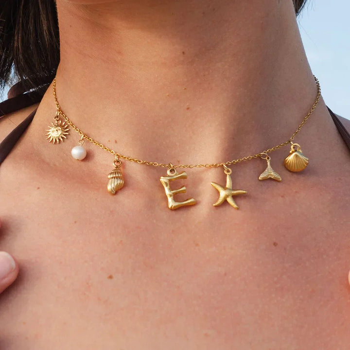 Sea Dreams Initial Necklace