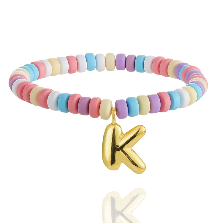 TheColorful Beaded Initial Bracelet