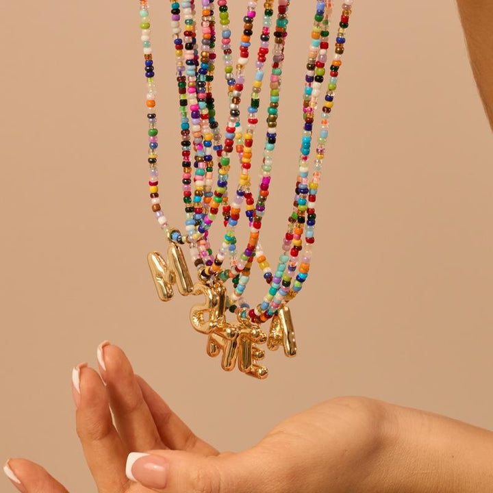 The Colorful Letter Necklace new
