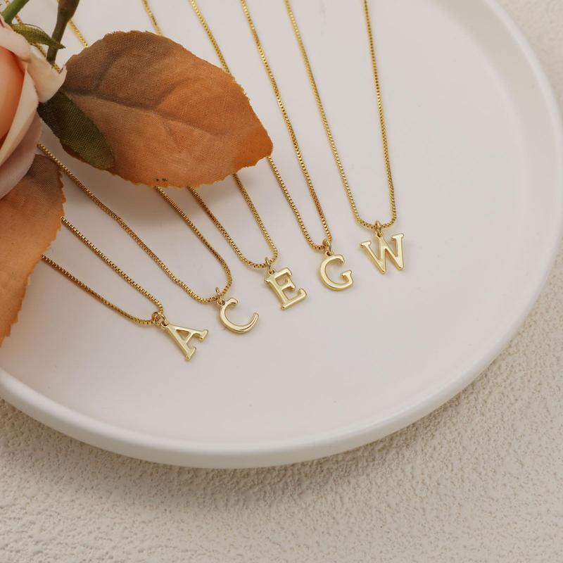 Gold Initial Dainty Necklace