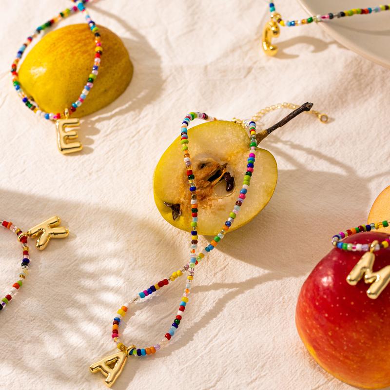 The Colorful Letter Necklace new