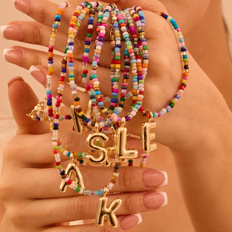 The Colorful Letter Necklace new