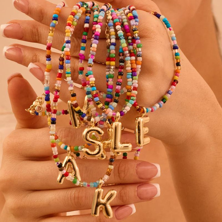 The Colorful Letter Necklace new